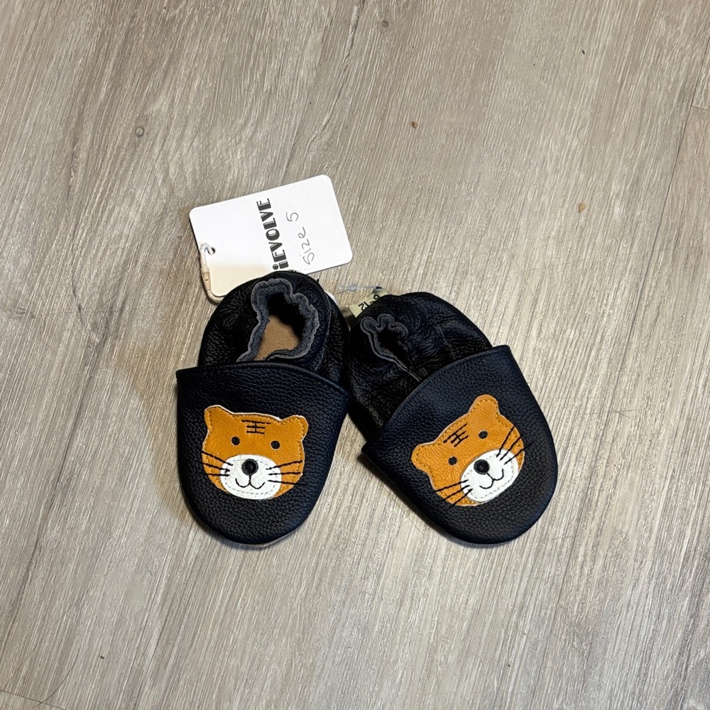 Cute Black and Orange‎ Tiger Kids Shoes